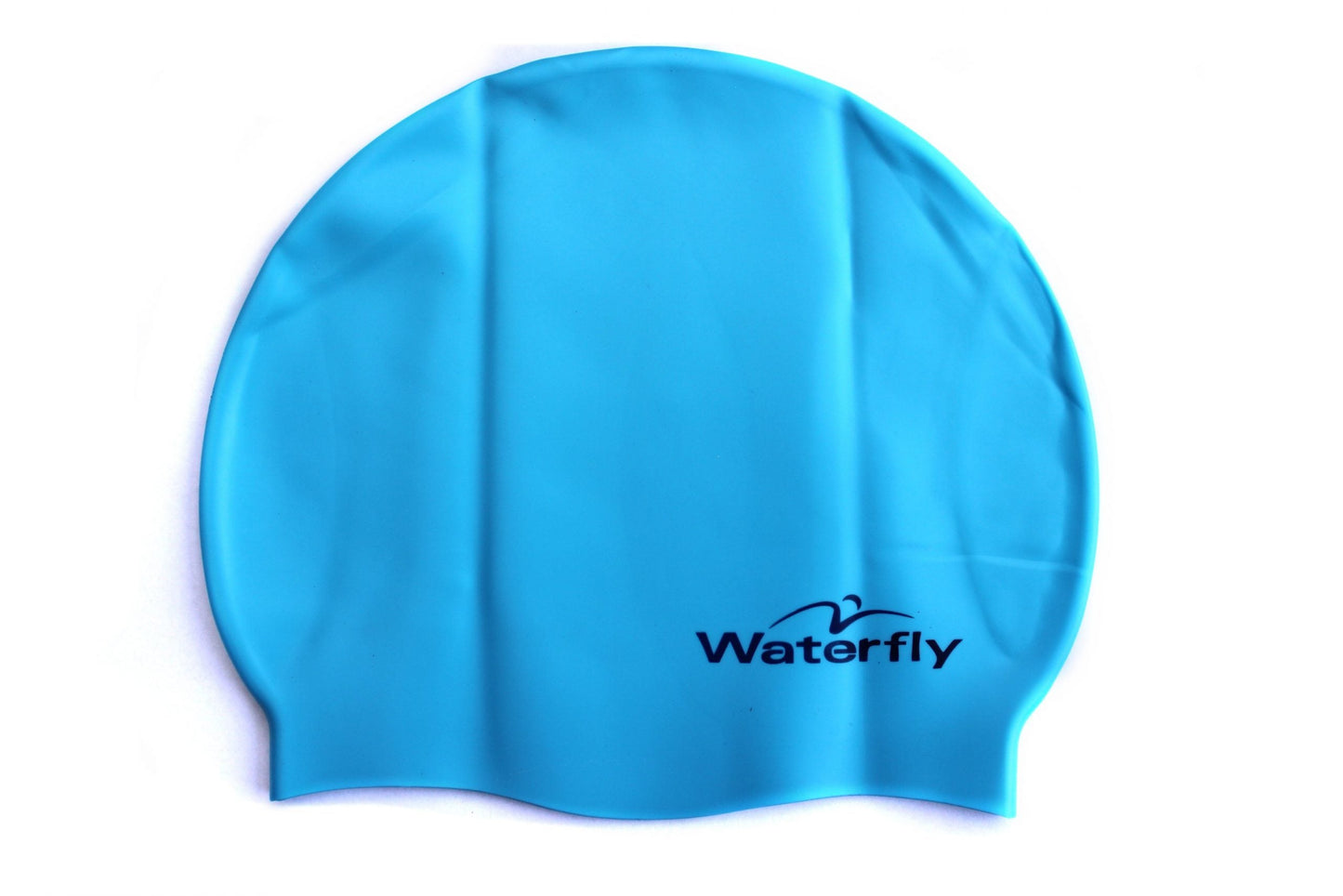silicone swimming cap light blue
