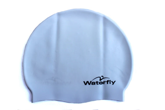 silicone swimming cap white