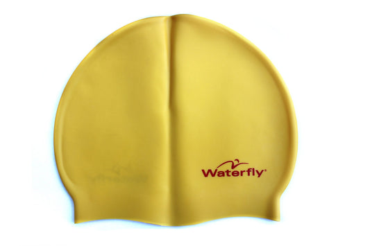 silicone swimming cap yellow
